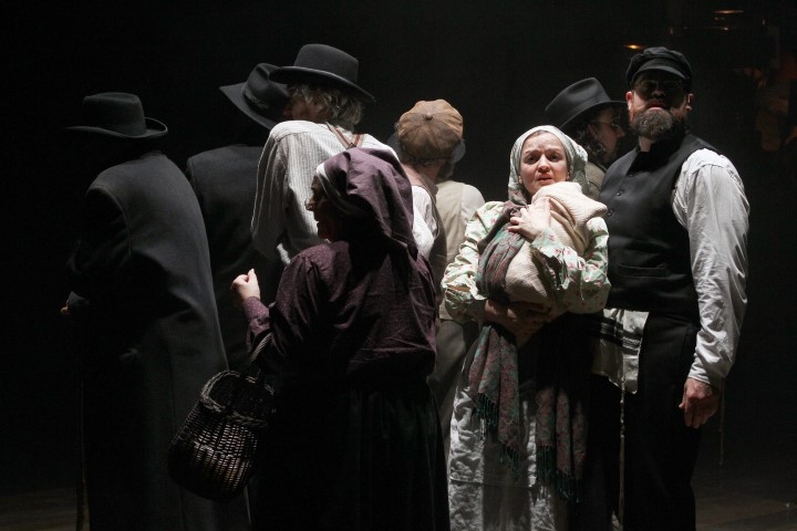 Laura Dos Santos, Dean Nolan & The Company in Fiddler on the Roof. Photograph by Stephen Vaughan.