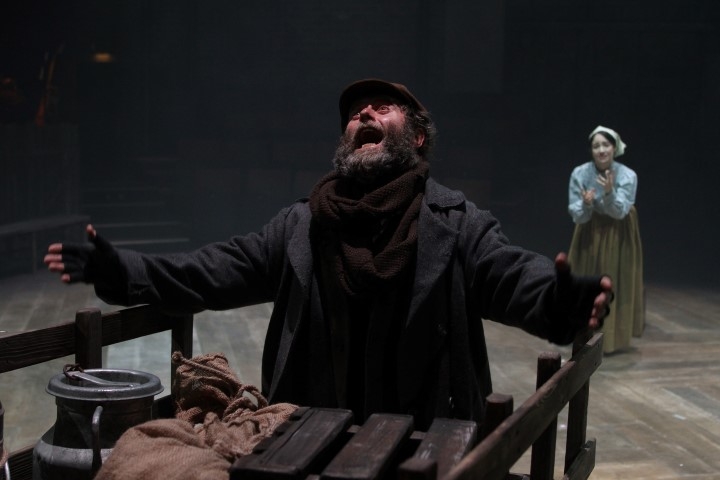Patrick Brennan & Zelina Rebeiro in Fiddler on the Roof. Photograph by Stephen Vaughan.