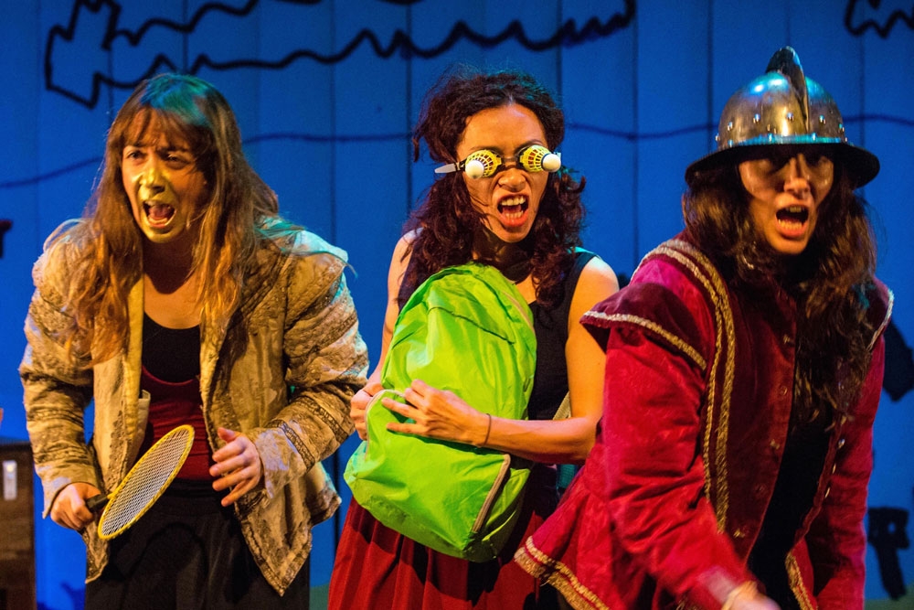 Alicia Martel, Andrea Pelaez, Mercè Ribot & Patricia Rodriguez in Heads Will Roll. Photograph by Helen Murray