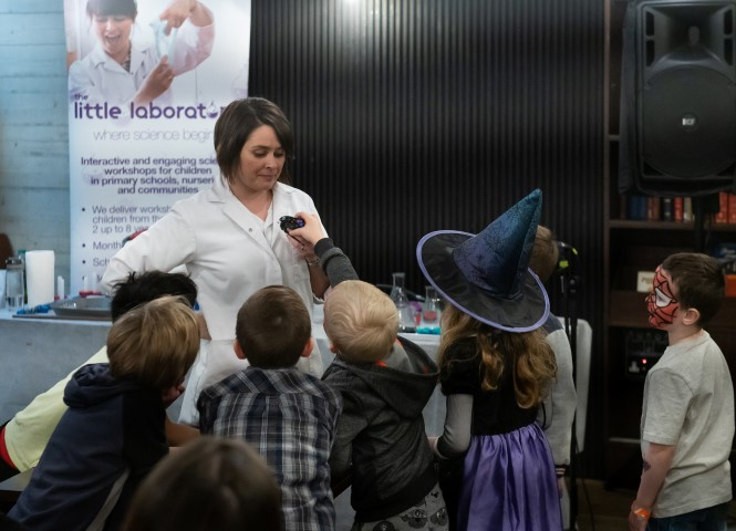 Witchy potions & science tricks with Rebecca Wong. Open House 2019 at the Everyman. Photograph by Brian Roberts.