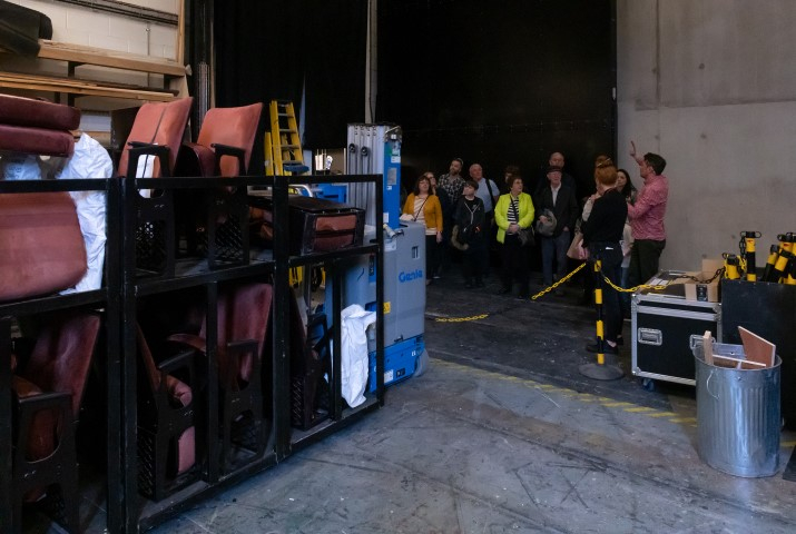 Backstage Tour. Open House 2019 at the Everyman. Photograph by Brian Roberts.