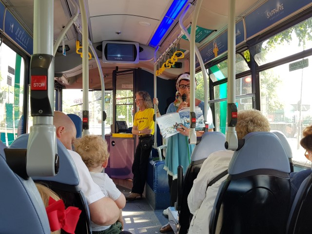 Storytelling on Arriva buses for share-a-story month (2018) 