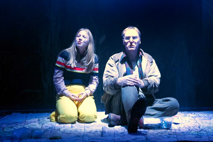 Charlotte Beaumont & Keith Dunphy in The Lovely Bones. Photograph by Sheila Burnett