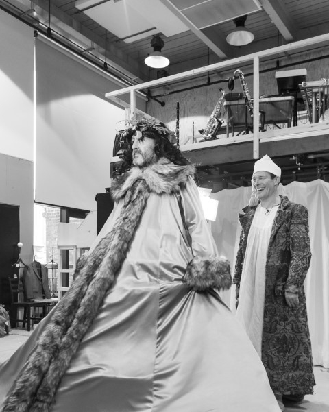 A Christmas Carol in rehearsals, Aitor Basauri & Toby Park. Photo by Brian Roberts