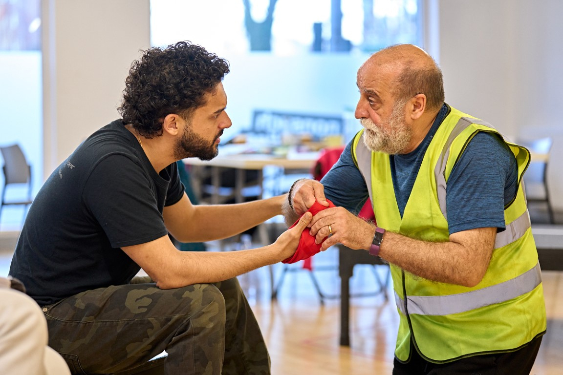 Alfred Clay & Joseph Long in rehearsal for TBOA © Nottingham Playhouse