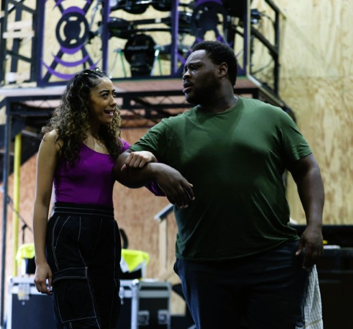 Alice in Wonderland in Rehearsals - Paislie Reid and Tomi Ogbaro
