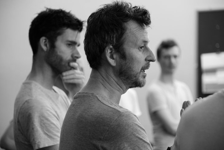 Andy Cryer. Cyrano in rehearsal. Photograph by Nobby Clark.