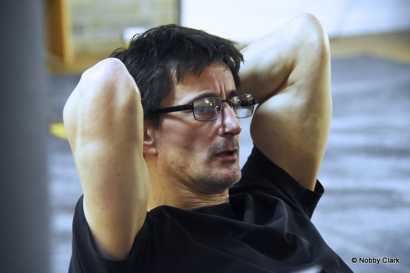 Anthony Hunt. Hard Times in rehearsal. Photograph by Nobby Clark.