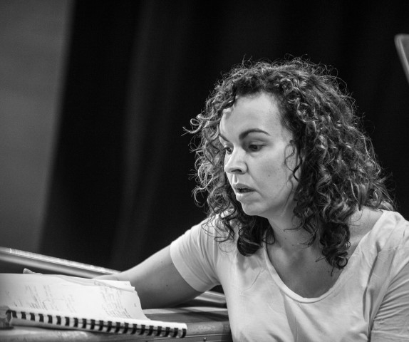 Jude Mahon. Reasons to be Cheerful in rehearsal. Photograph by Oliver Cross.