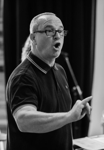 Wayne ‘Pickles’ Norman. Reasons to be Cheerful in rehearsal. Photograph by Oliver Cross.
