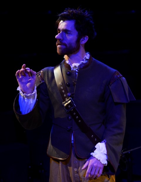 Christian Edwards in Cyrano. Photograph by Nobby Clark.
