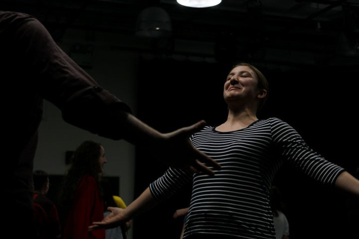 Young Everyman Playhouse in rehearsals with Crowd. Photograph by Amber Higgins.