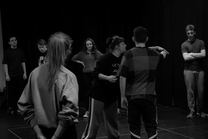 Young Everyman Playhouse in rehearsals with Crowd. Photograph by Amber Higgins.