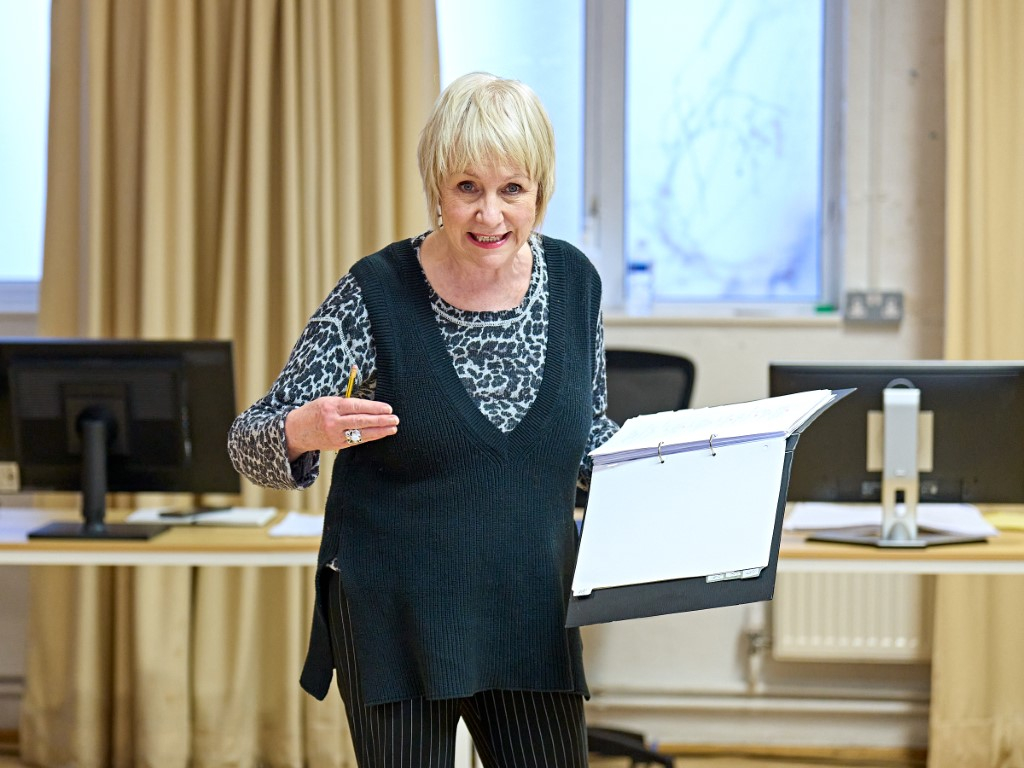 Ingrid Lacey in rehearsals 