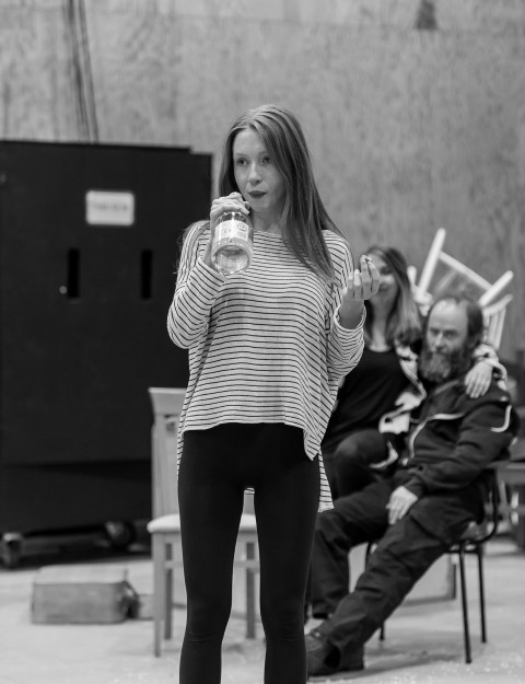 Emily Hughes, The Conquest of the South Pole in rehearsal. Photograph by Brian Roberts.