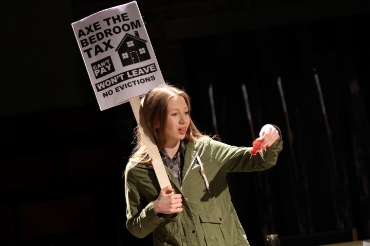Emily Hughes in The Sum, photograph by Stephen Vaughan