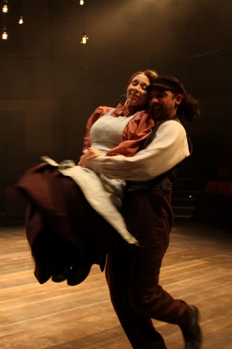 Emily Hughes & Tom Kanji in Fiddler on the Roof. Photograph by Stephen Vaughan.