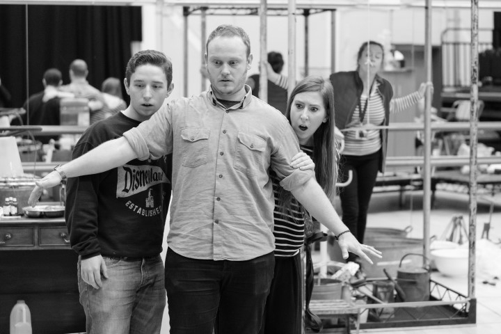 Roald Dahl's George's Marvellous Medicine in rehearsal. Photograph by Manuel Harlan.