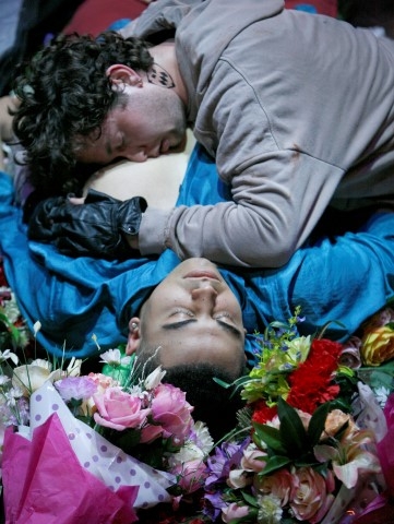 George Caple & Elliott Kingsley in Romeo & Juliet, photo by Gary Calton