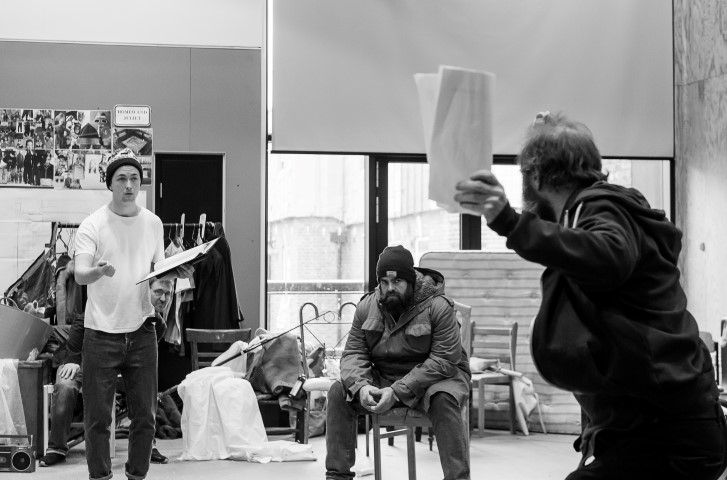 George Caple, Dean Nolan & Patrick Brennan, The Conquest of the South Pole in rehearsal. Photograph by Brian Roberts.