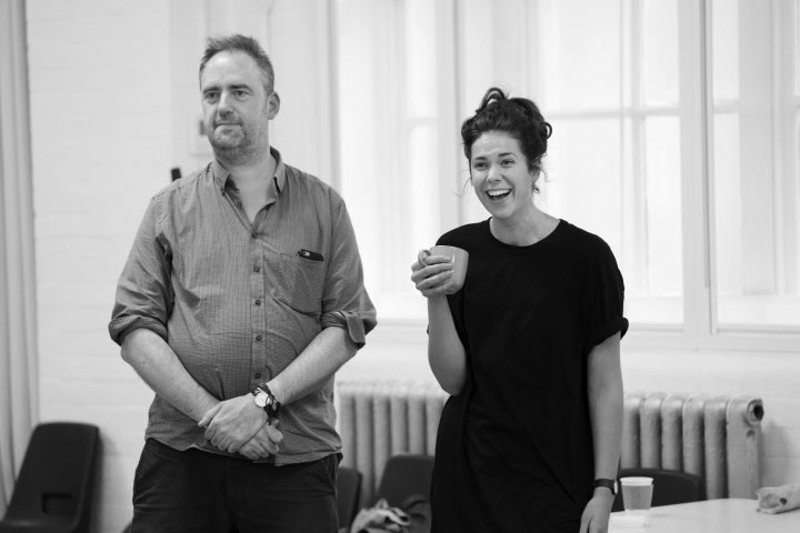 People, Places & Things [Headlong]  in rehearsal. Photograph by Johan Persson.