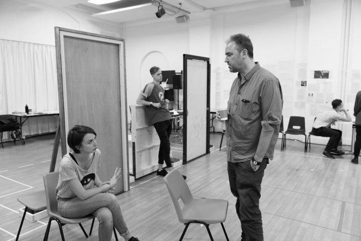 People, Places & Things [Headlong]  in rehearsal. Photograph by Johan Persson.