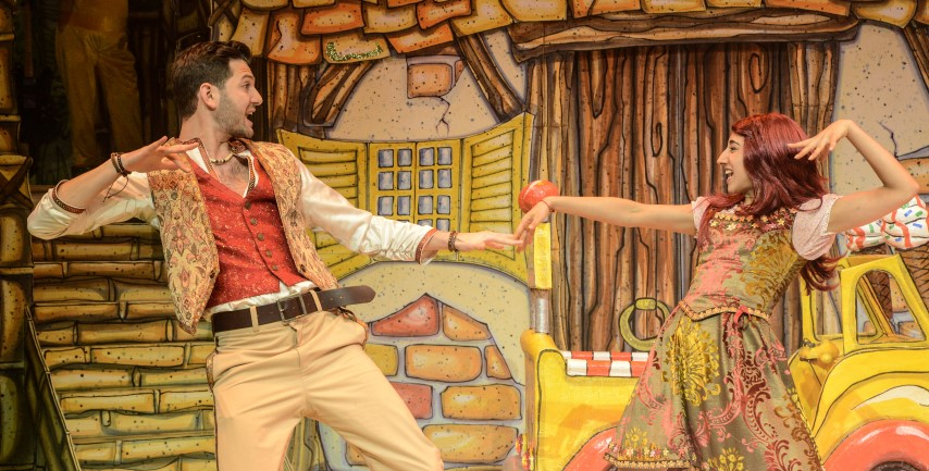 Jamie Noar & Nikita Johal in The Everyman Rock 'n' Roll panto The Snow Queen. Photograph by Robert Day.
