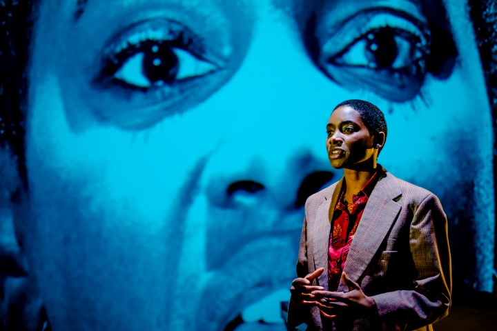 Keicha Greenidge as Charlie Marlow in Heart of Darkness. Photograph by Ed Waring.