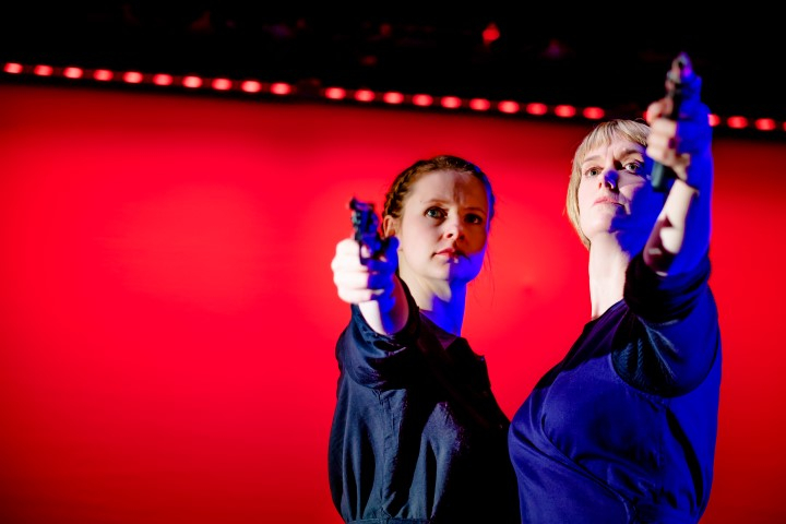 Laura Atherton and Morven Macbeth in Heart of Darkness. Photograph by Ed Waring.