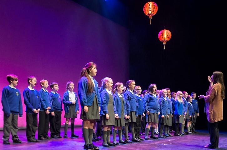 Longmoor Primary School performing in Chinese New Year Spring Festival 2017 at the Playhouse.