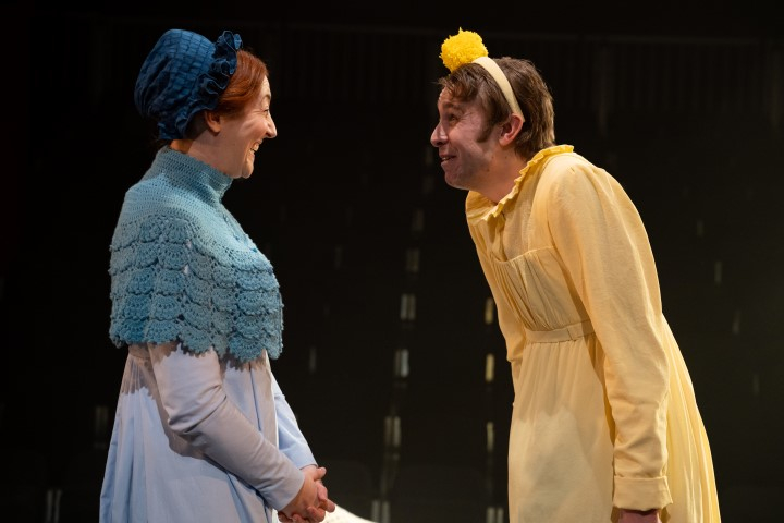 Quality Street, Louisa-May Parker and Jim English as Susan and Fanny. Photo by Sam Taylor