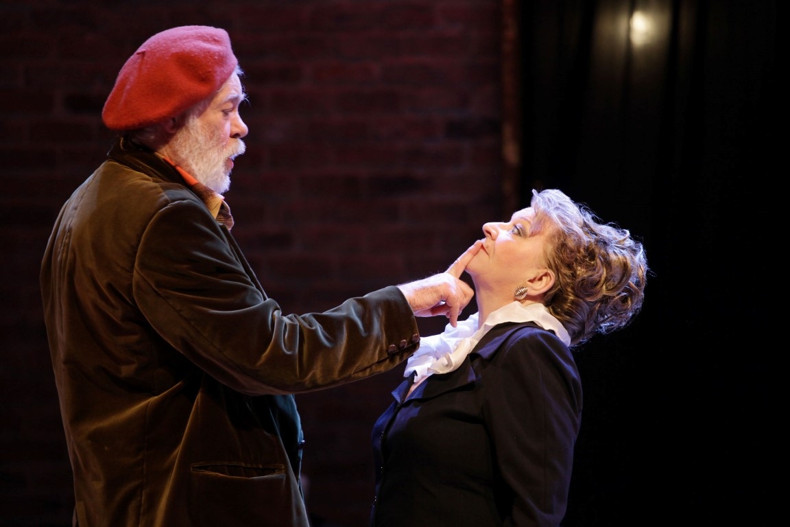 Matthew Kelly as Toby Belch & Pauline Daniels as Maria in Twelfth Night at the Everyman. Photograph by Stephen Vaughan.
