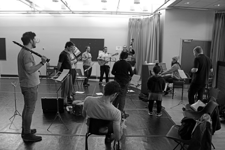 Cyrano in rehearsal. Photograph by Nobby Clark.