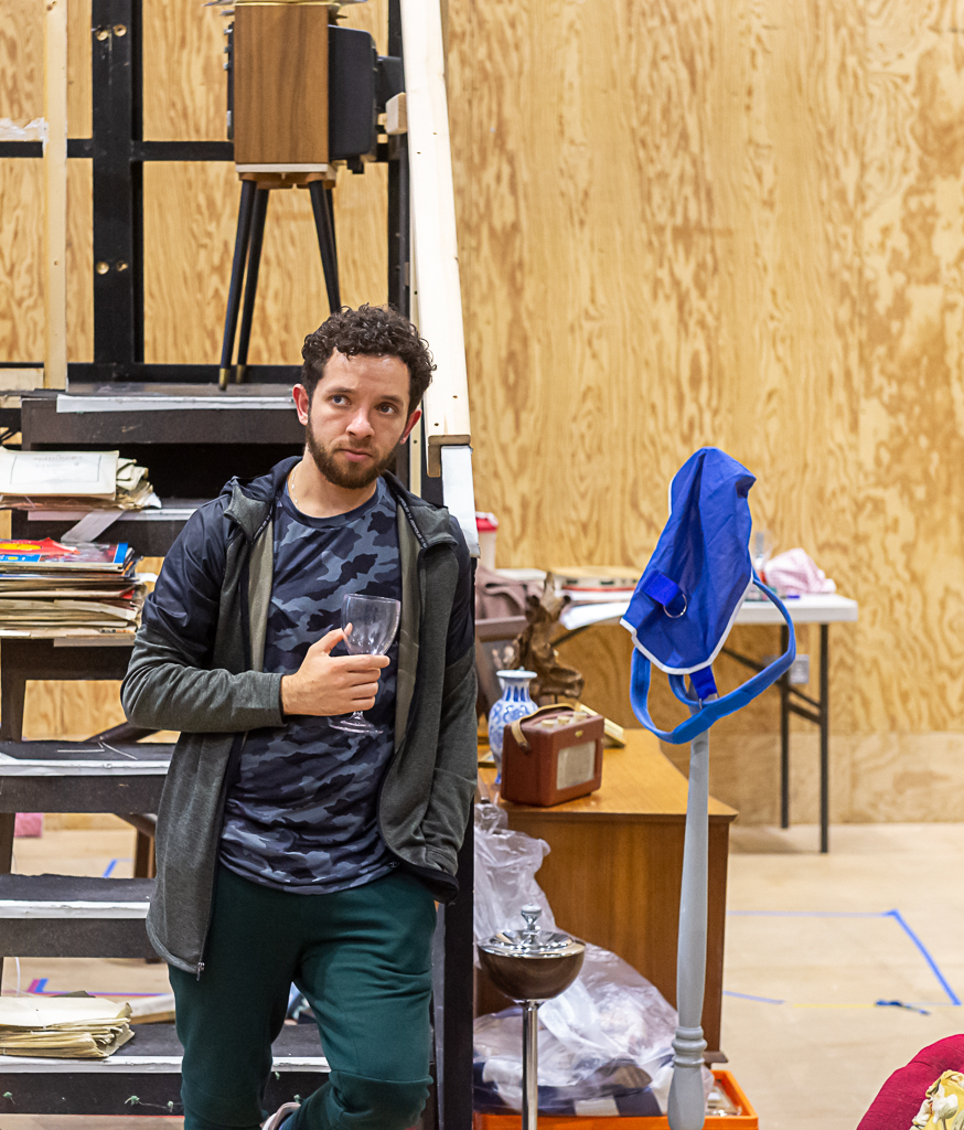 Nathan McMullen in rehearsals for Our Lady of Blundellsands. Photo by Brian Roberts
