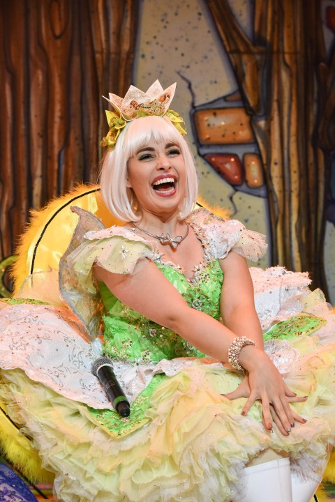 Nicola Martinus-Smith as Snowdrop in The Everyman Rock 'n' Roll panto The Snow Queen. Photograph by Robert Day.