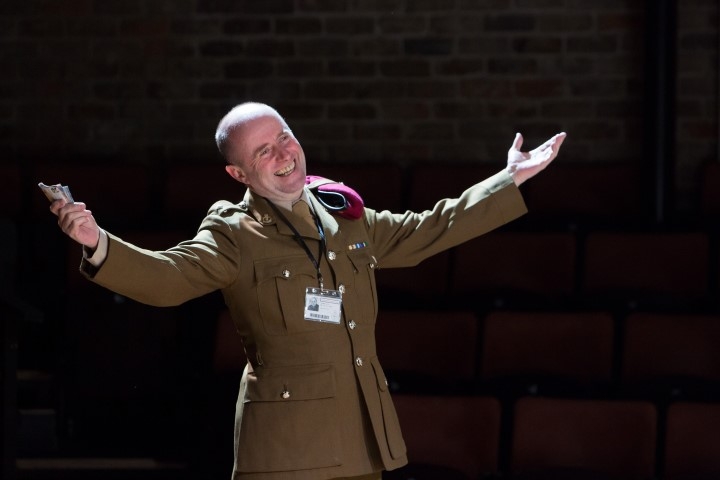 Patrick Brennan as Iago in Othello. Photograph by Jonathan Keenan.