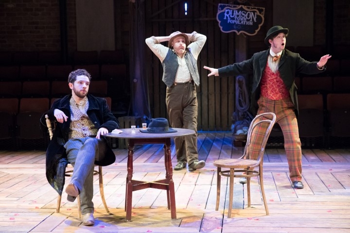 Nathan McMullen, Liam Tobin & George Caple in Paint Your Wagon. Photograph by Jonathan Keenan.