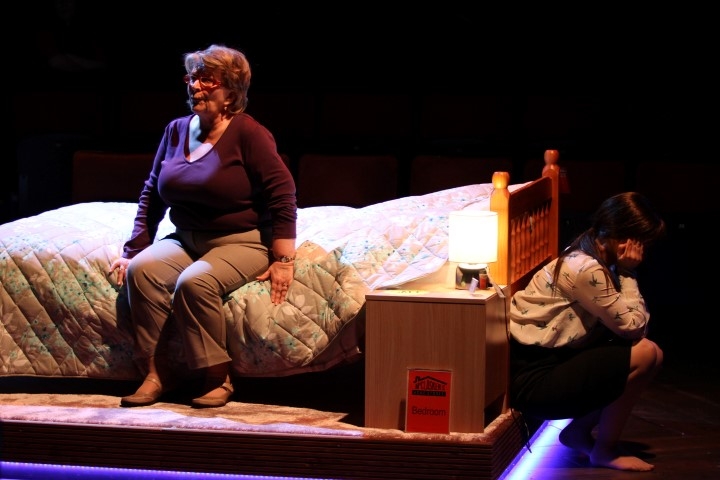 Pauline Daniels & Laura Dos Santos in The Sum, photograph by Stephen Vaughan