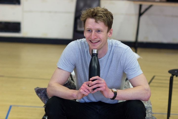Robin Morrissey, Gabriel in rehearsal. Photograph by Toby Lee.