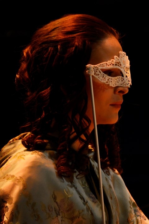 Sharon Singh as Roxane in Cyrano. Photograph by Nobby Clark.