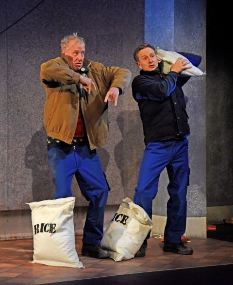 Steve Huison as Jack and Matt Connor as Lewis in They Don’t Pay? We Won’t Pay! Photograph by Nobby Clark