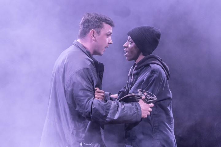 Bryan Parry as Anthony and Keziah Joseph as Johanna in Sweeney Todd. Photograph by Marc Brenner.