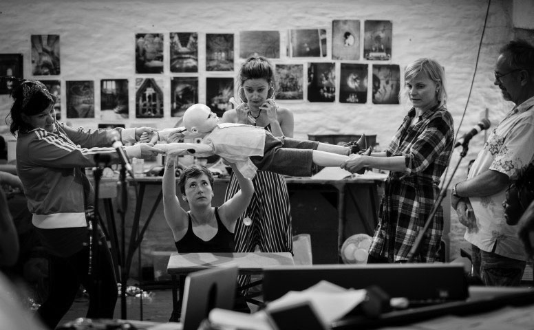 The Tin Drum in rehearsal. Photograph by Steve Tanner.