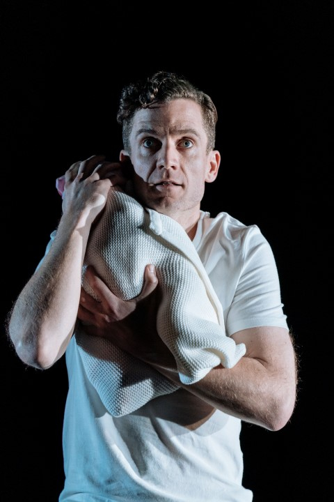 Adam Jackson Smith in The Girl On The Train. Photograph by Manuel Harlan