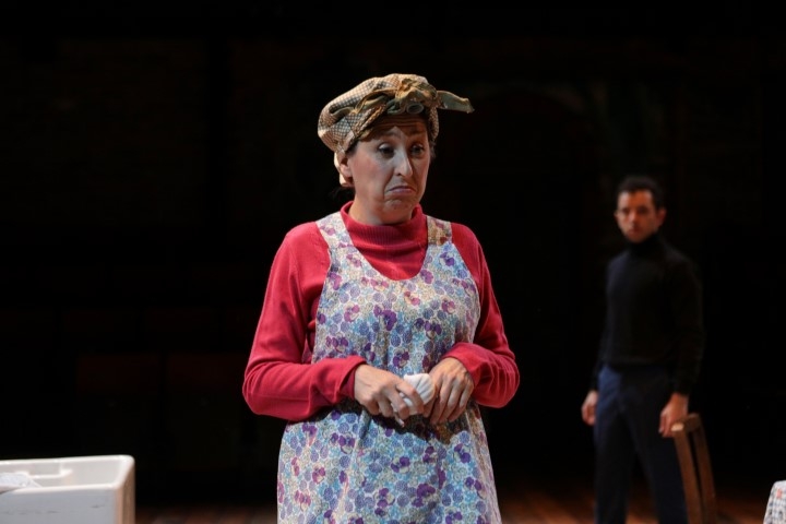 Keddy Sutton as Ma with Nathan McMullen as Peer Gynt in The Big I Am. Photograph by Gary Calton.
