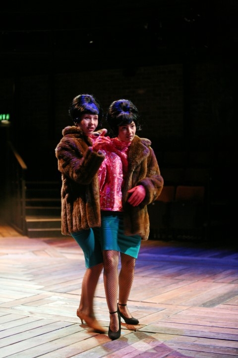 Zelina Rebeiro as Maureen and Emily Hughes as Doreen in The Big I Am. Photograph by Gary Calton.