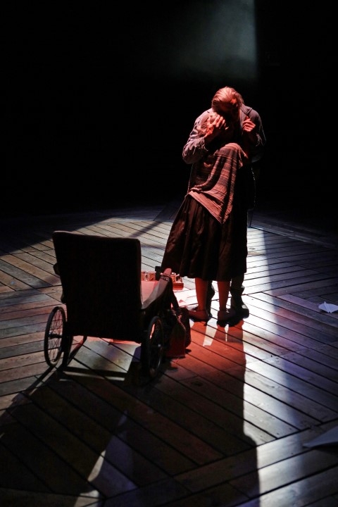 Zelina Rebeiro as Sylvie and Richard Bremmer as Peer Gynt in The Big I Am. Photograph by Gary Calton.