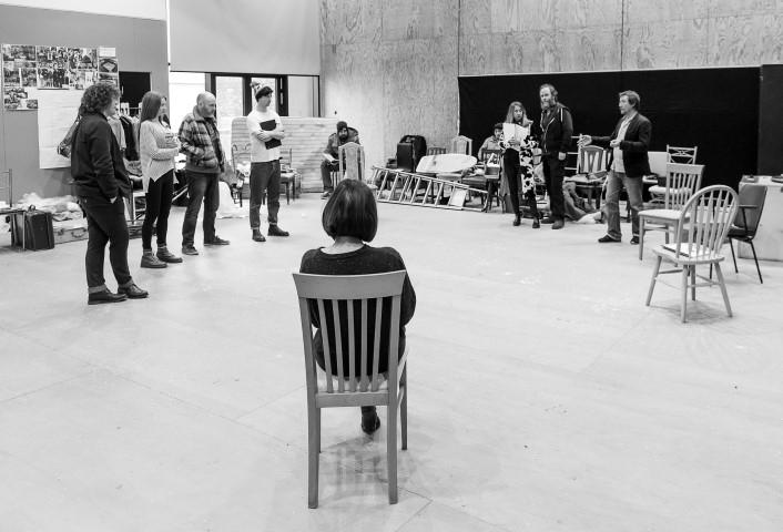 The Everyman Company, The Conquest of the South Pole in rehearsal. Photograph by Brian Roberts.