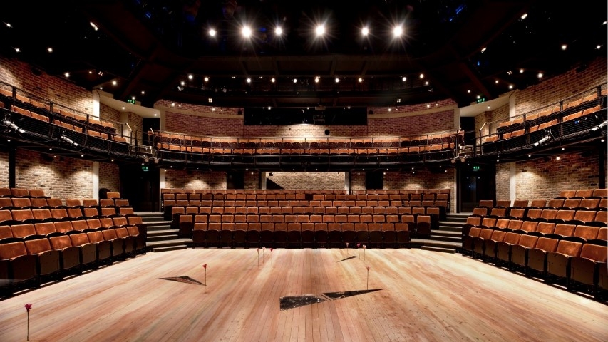 The Everyman auditorium in its standard configuration. Photograph by Philip Vile.