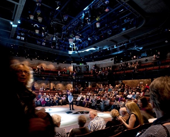 The Everyman auditorium before Twelfth Night in 2014. Photograph by Philip Vile.
